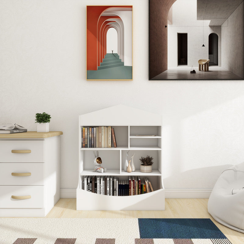 Children's Multi-Functional 7 Shelf Bookcase