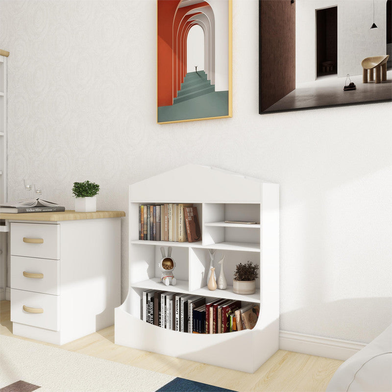 Children's Multi-Functional 7 Shelf Bookcase