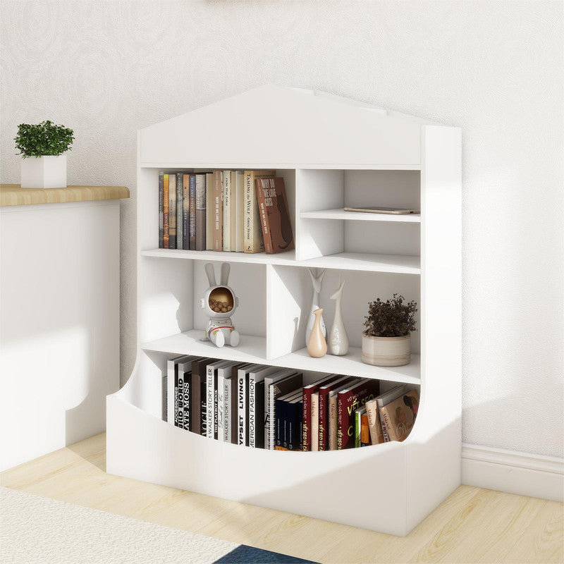 Children's Multi-Functional 7 Shelf Bookcase