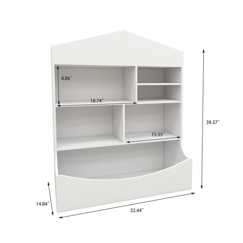 Children's Multi-Functional 7 Shelf Bookcase