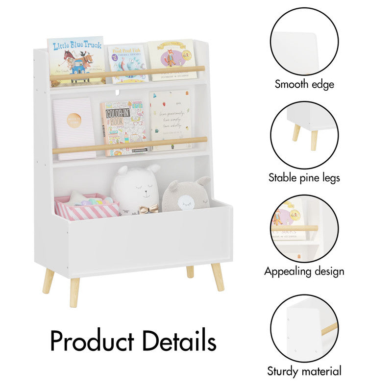 Kids Bookshelf Toy Storage Cabinet