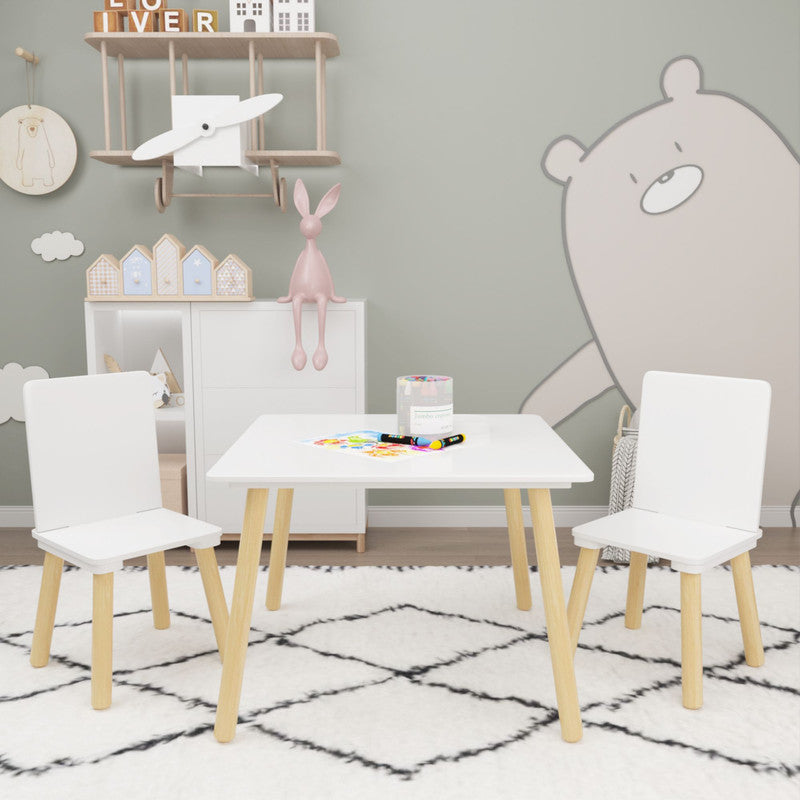 3 Pieces Toddler Table and Chair Set