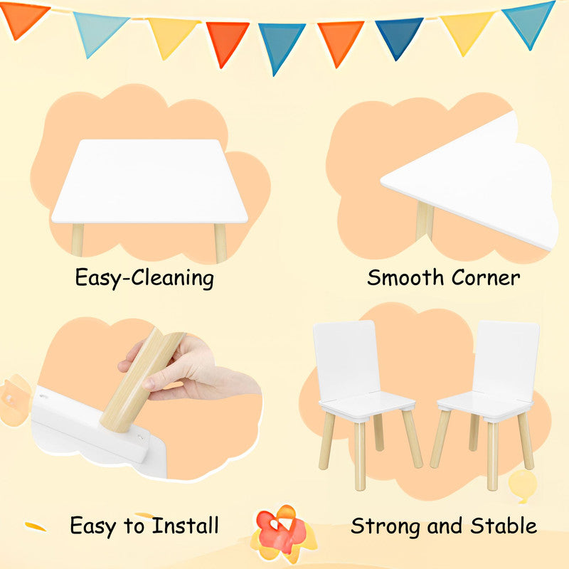 3 Pieces Toddler Table and Chair Set