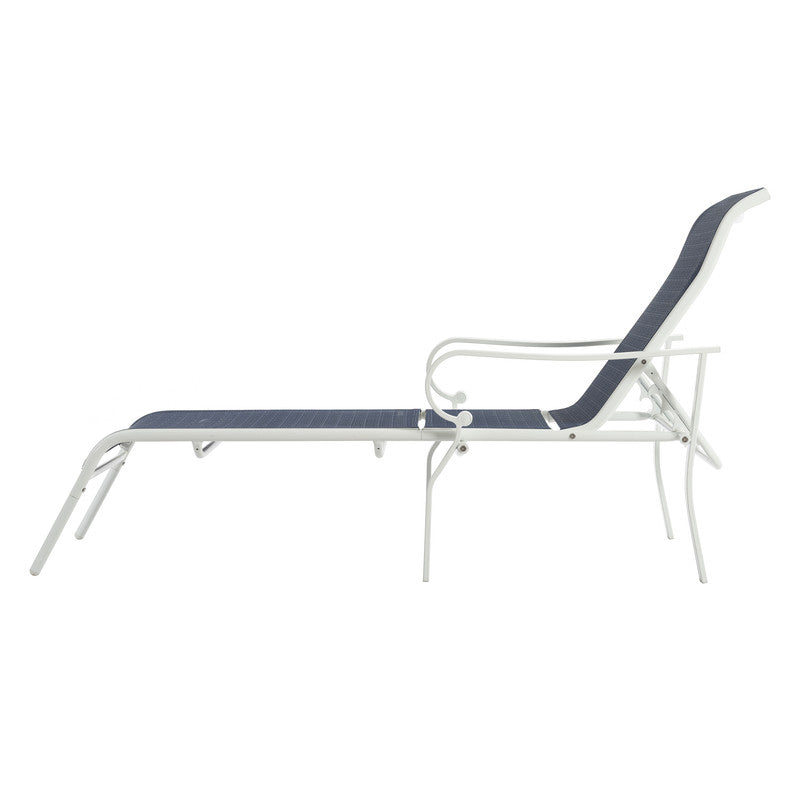 Set of 3 Patio Lounge Chair with 5 Adjustable Backrest, Sturdy Steel Frame