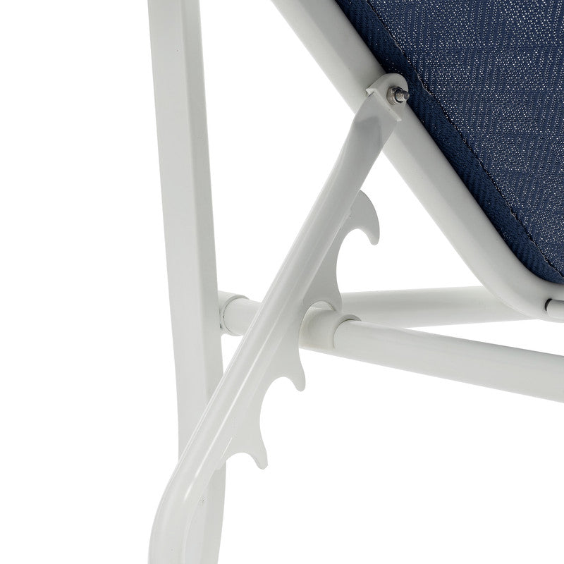 Set of 3 Patio Lounge Chair with 5 Adjustable Backrest, Sturdy Steel Frame