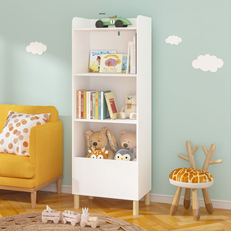Kids 4-Tier Bookcase Children's Book Display