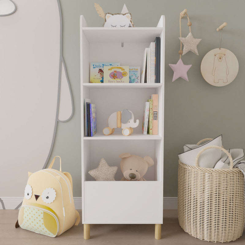 Kids 4-Tier Bookcase Children's Book Display