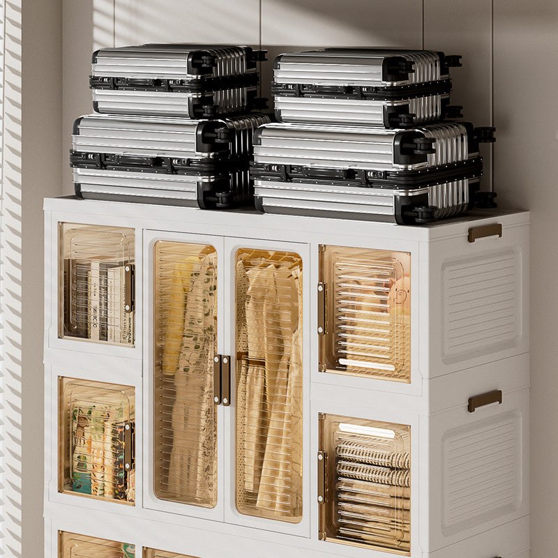 Baby Wardrobe Storage Cabinet with 12 Magnetic Doors