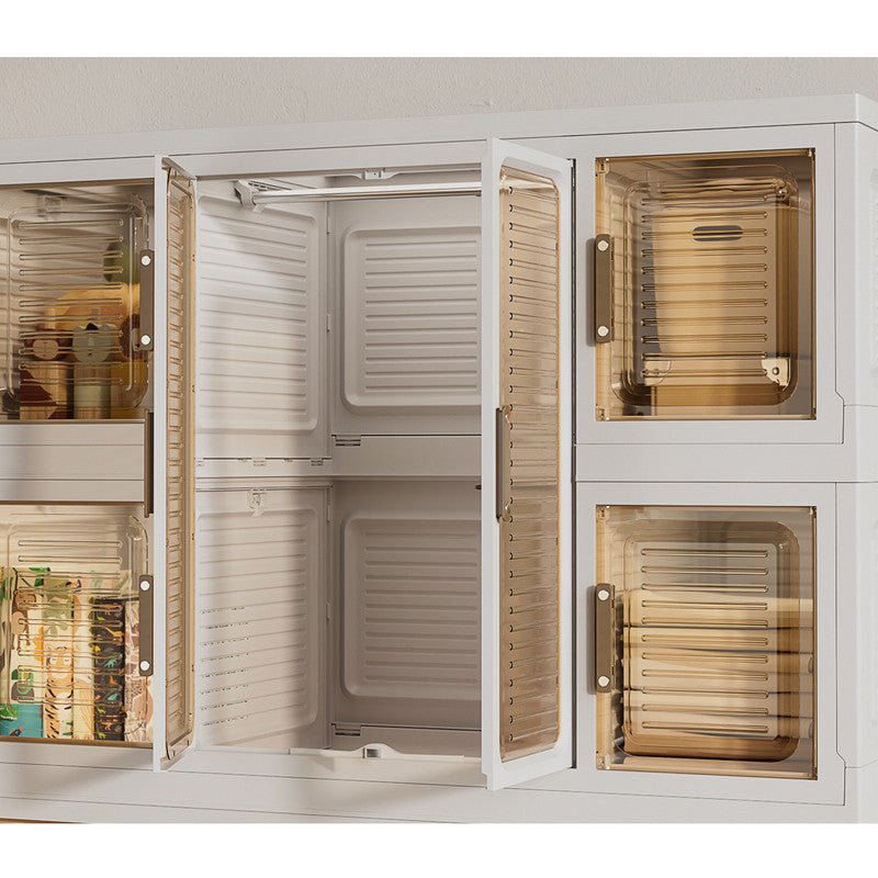 Baby Wardrobe Storage Cabinet with 12 Magnetic Doors