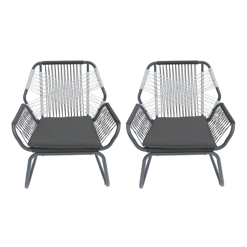 Set of 2 Idaho Woven Rope Chair