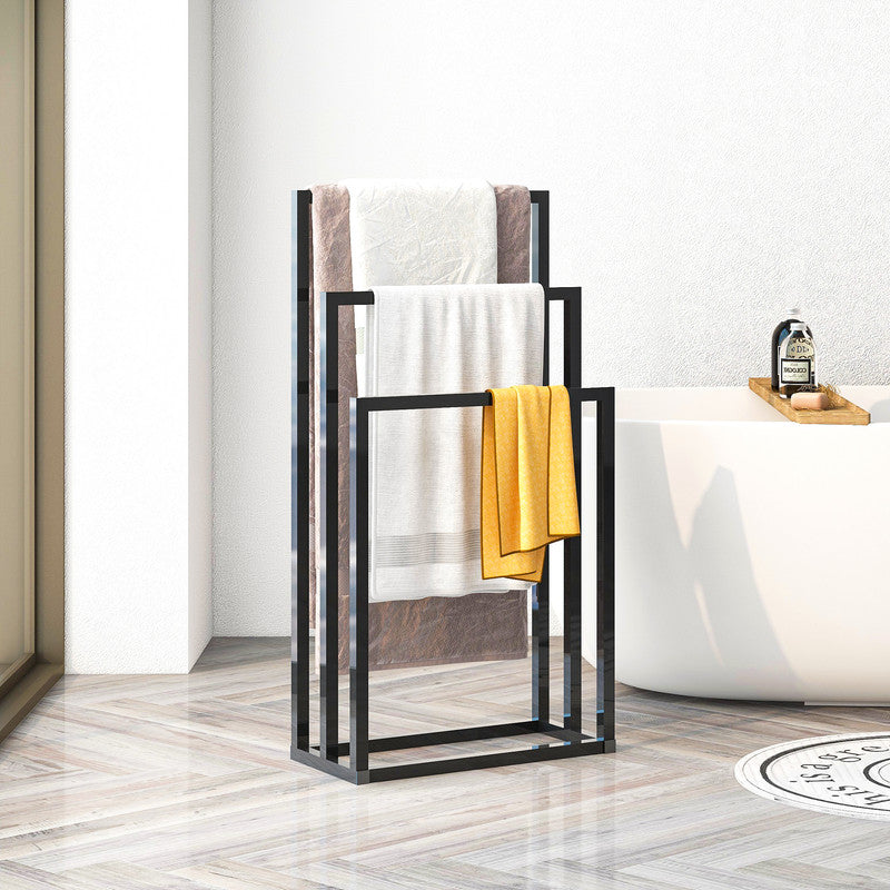 Metal Freestanding Towel Rack 3 Tiers Hand Towel Holder
