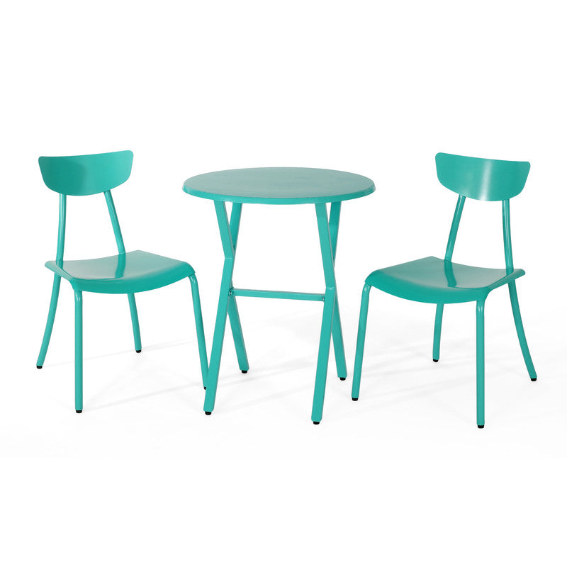 Outdoor Bistro Set Two Chairs and One Table
