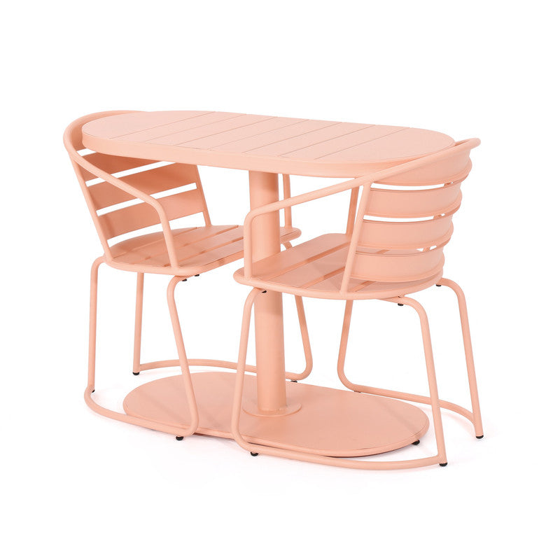 Sanamo Outdoor Bistro Set Two Chairs and One Oval Table