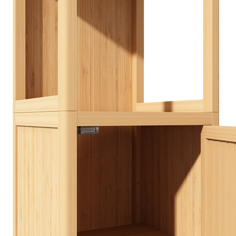 Bamboo Large Capacity Multifunctional Storage Cabinet