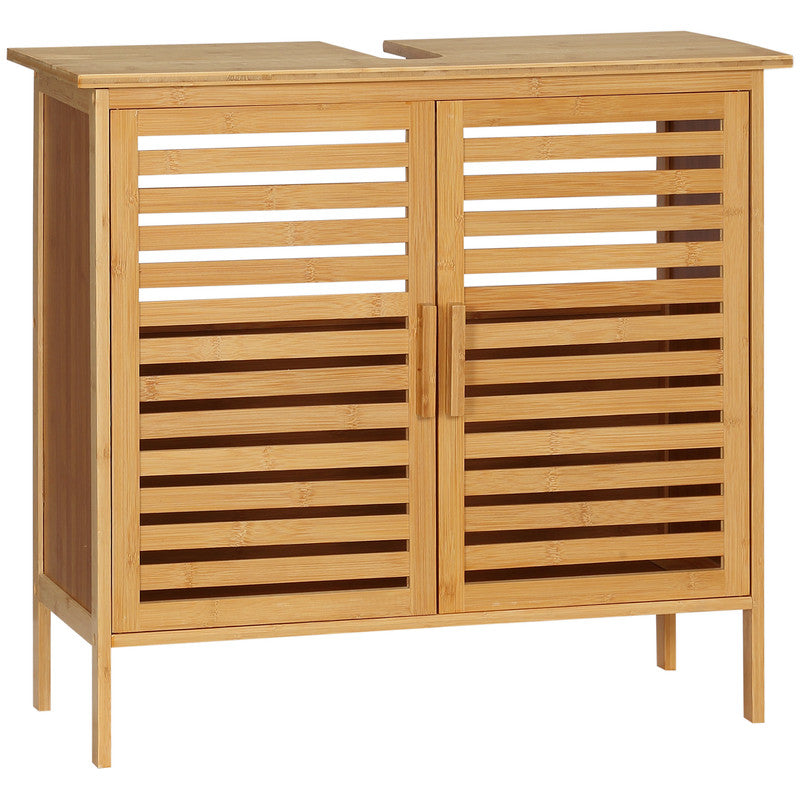 Bamboo Under Sink Cabinet Bathroom Organizer