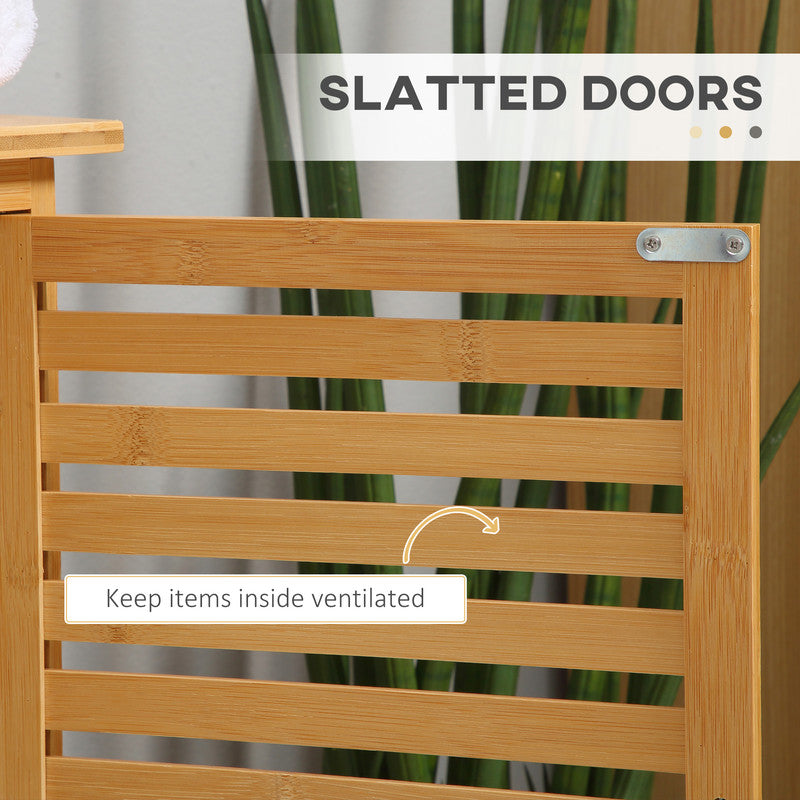 Bamboo Under Sink Cabinet Bathroom Organizer