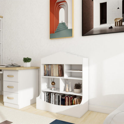 Children's Multi-Functional 7 Shelf Bookcase