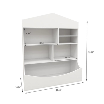 Children's Multi-Functional 7 Shelf Bookcase