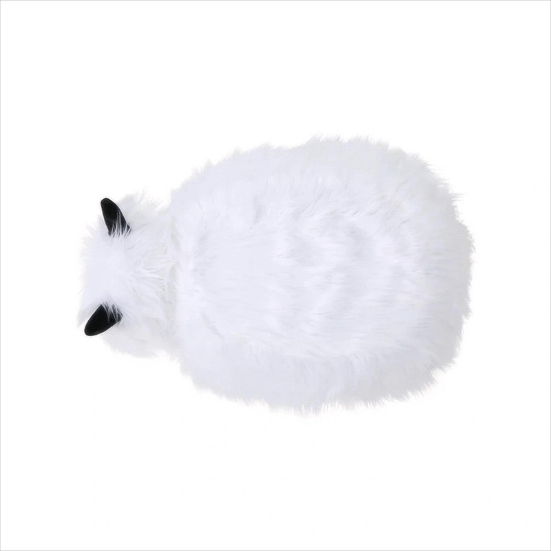 [Ship to Canada Only] Adorable Upholstered White Yak Ottoman