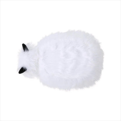 [Ship to Canada Only] Adorable Upholstered White Yak Ottoman