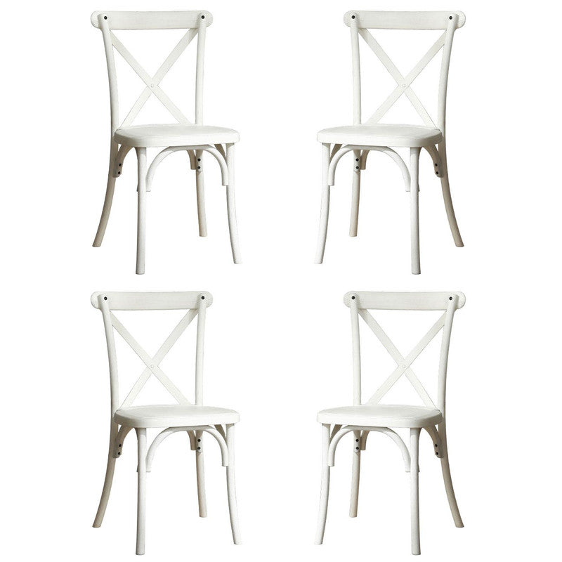 4 Pack Resin Back Chair