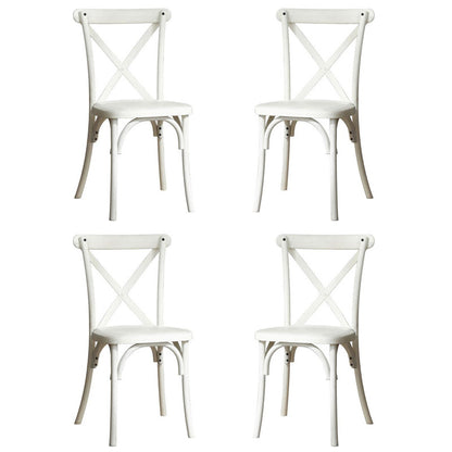 4 Pack Resin Back Chair