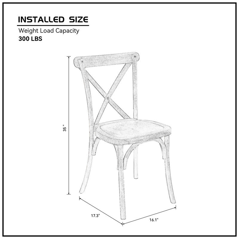 4 Pack Resin Back Chair
