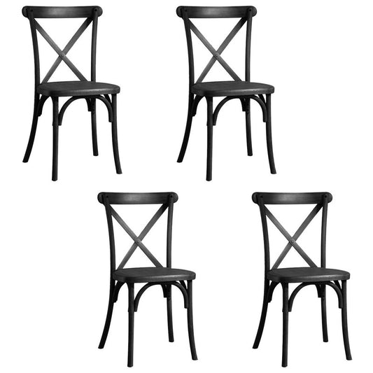 4 Pack Resin Back Chair