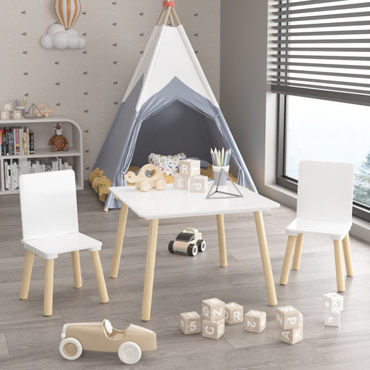 3 Pieces Toddler Table and Chair Set