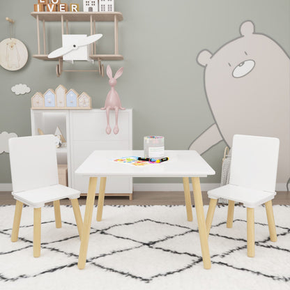 3 Pieces Toddler Table and Chair Set