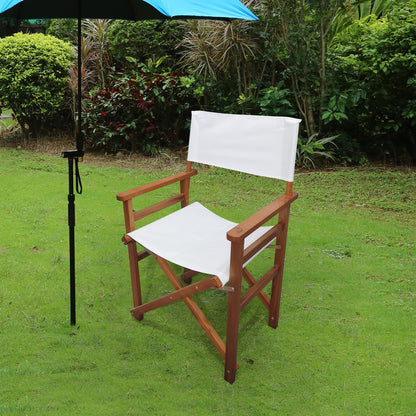 2 Pack Folding Chair Wooden Director Chair Canvas Folding Chair