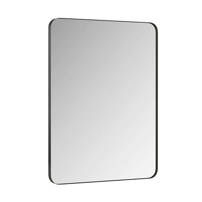 Wall Mirror Black Rectangular Mirror Metal Framed Mirror
