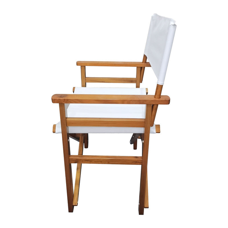 2 Pack Folding Chair Wooden Director Chair Canvas Folding Chair