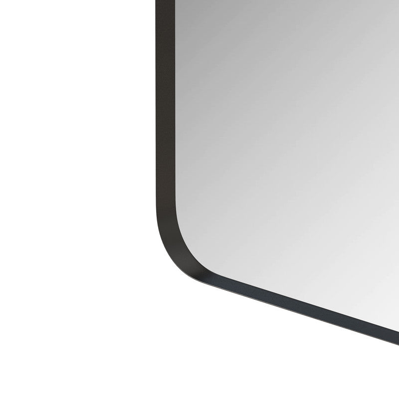 Wall Mirror Black Rectangular Mirror Metal Framed Mirror