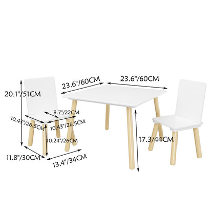 3 Pieces Toddler Table and Chair Set