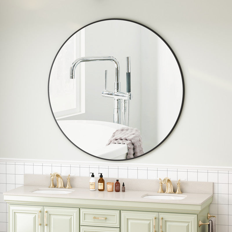 Wall Mirror Gold Circular Mirror Metal Framed Mirror