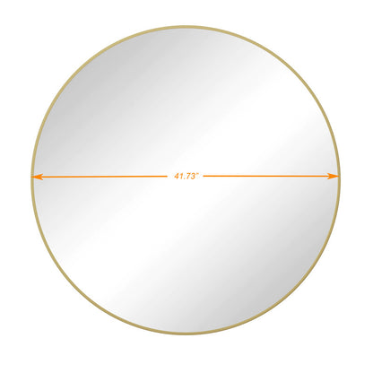 Wall Mirror Gold Circular Mirror Metal Framed Mirror