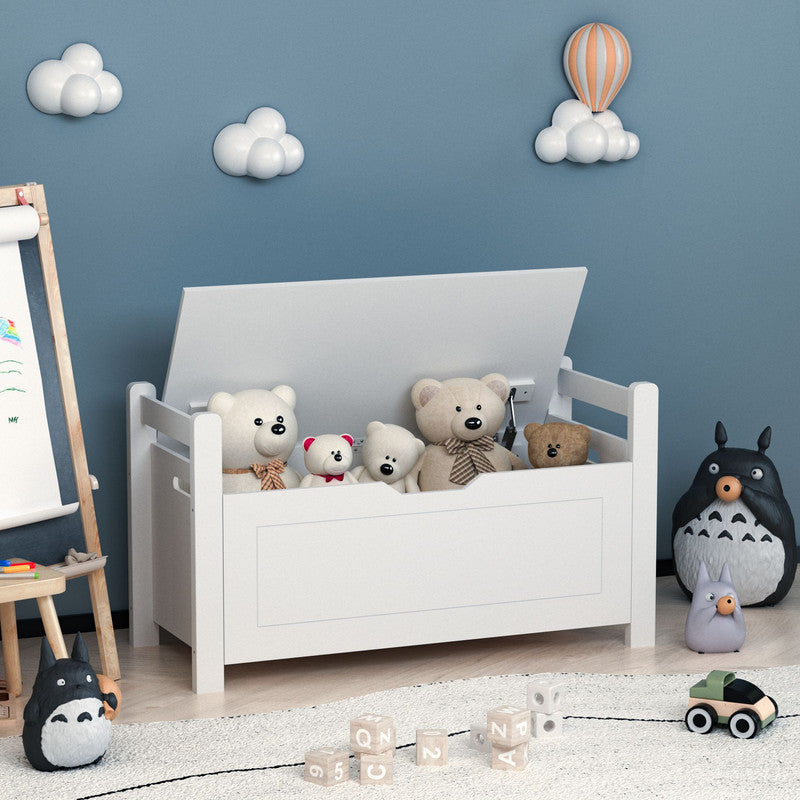 Kids Toy Box Chest with Cushion Seat Bench