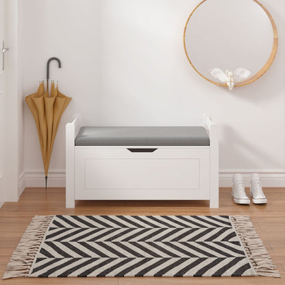 Kids Toy Box Chest with Cushion Seat Bench