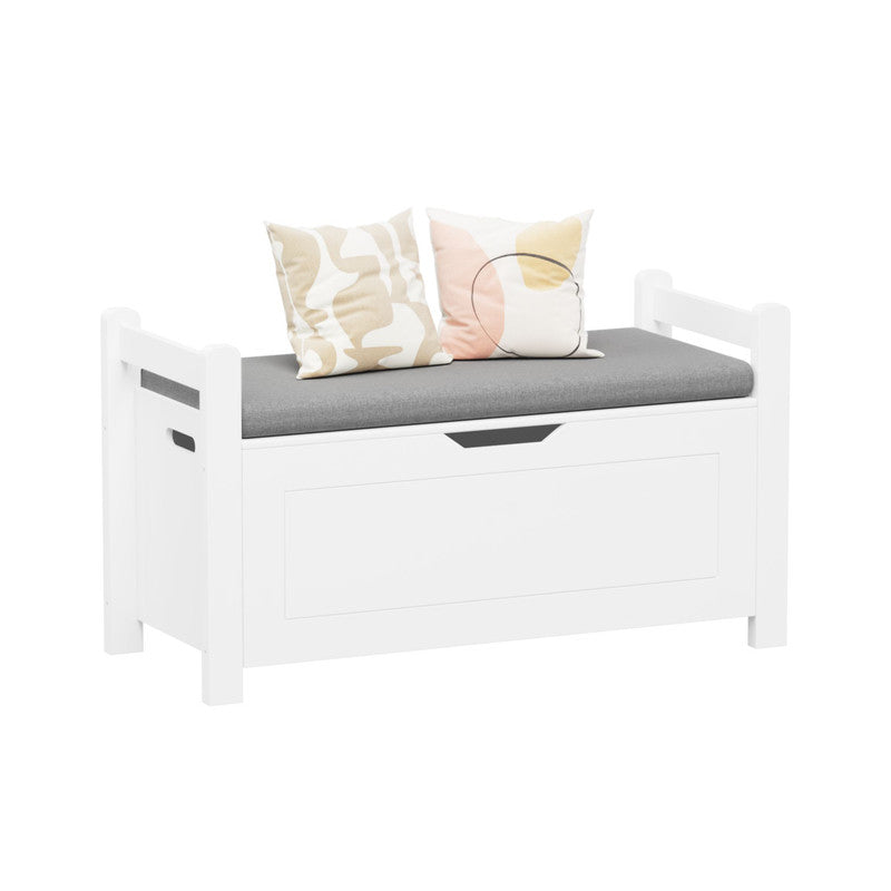 Kids Toy Box Chest with Cushion Seat Bench