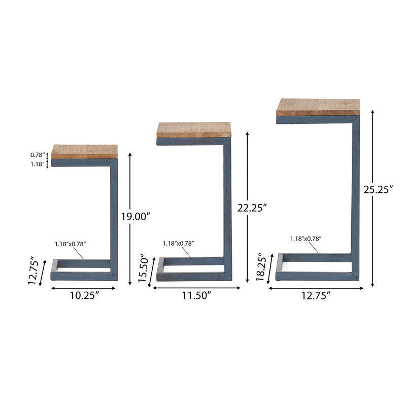 [Ship to Canada Only] Firwood Nesting Tables (Set of 3)