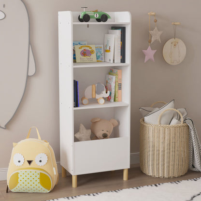 Kids 4-Tier Bookcase Children's Book Display