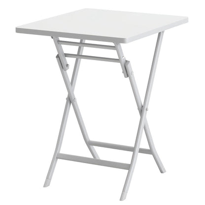Set of 3 Patio Bistro Foldable Square Table and Chairs