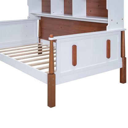 Twin Size Platform Bed with Multiple Storage