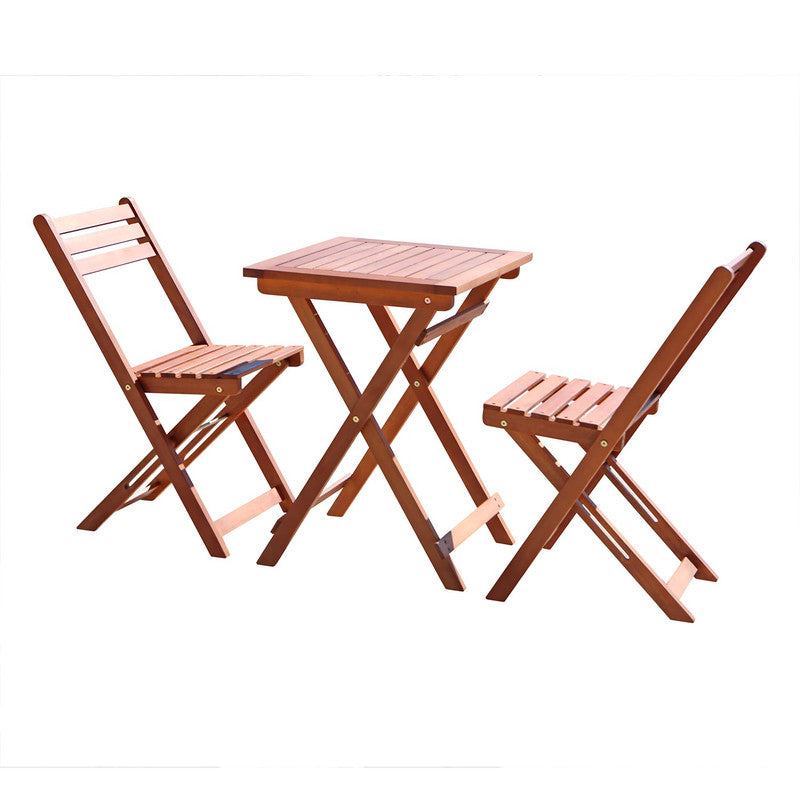 Marco Reddish Brown Balcony Wood Bistro Set