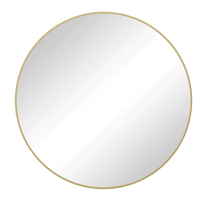 28 Inch Gold Wall Mirror Circular Mirror Metal Framed Mirror