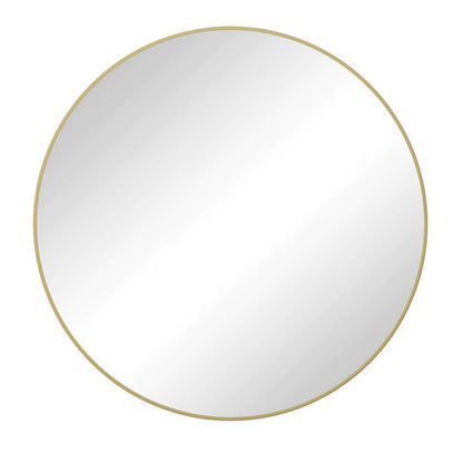 28 Inch Gold Wall Mirror Circular Mirror Metal Framed Mirror