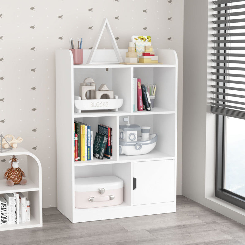 Kids Bookcase with 6 Compartments Freestanding Shelves
