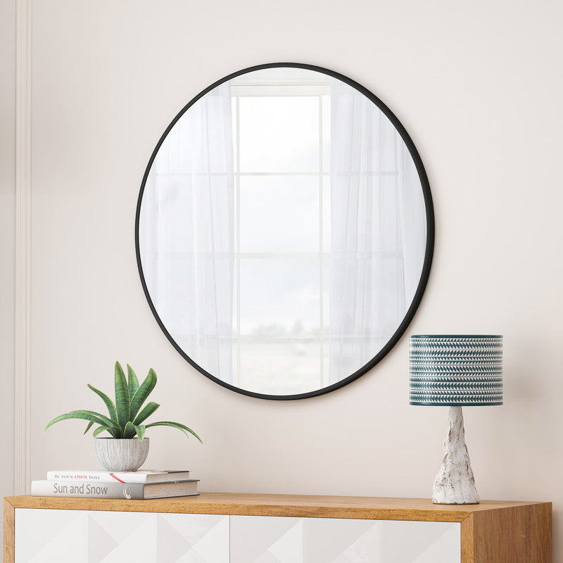 28 Inch Gold Wall Mirror Circular Mirror Metal Framed Mirror