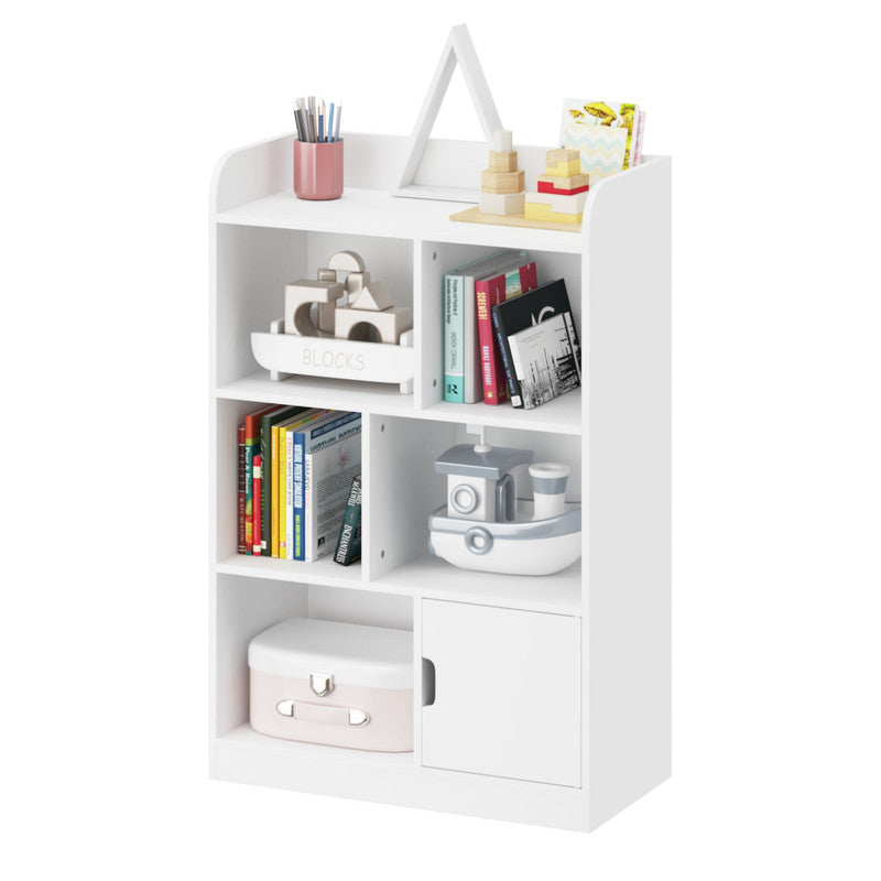 Kids Bookcase with 6 Compartments Freestanding Shelves